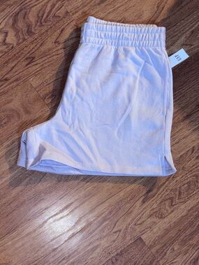Gap Fleece Lavender Elastic Waist Shorts